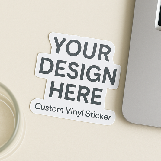Custom Vinyl Sticker – Name, Logo, or Quote | Waterproof & Durable